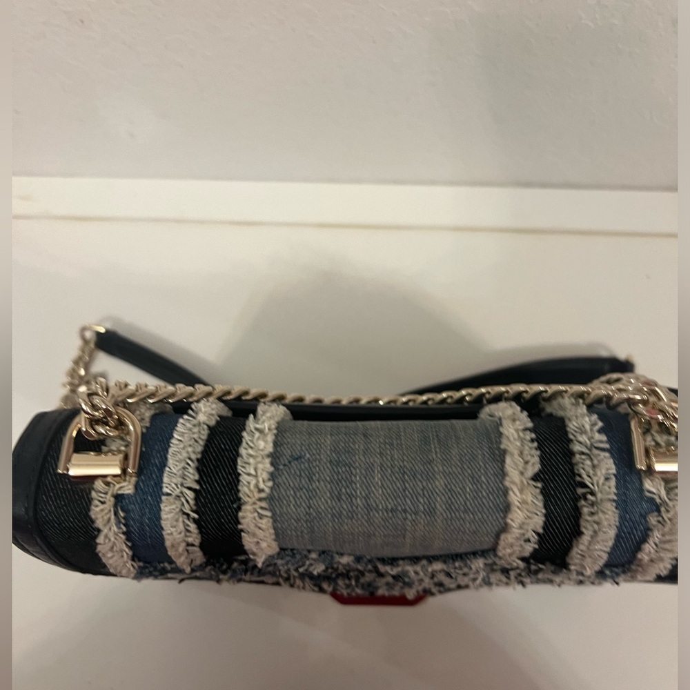 Michael Kors ๐Elegant Blue and White Denim Women's Bag - Picture 12 of 13